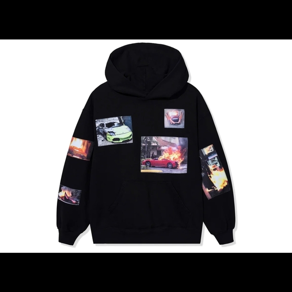 Anti Social Social Club Black Graphic Hoodie